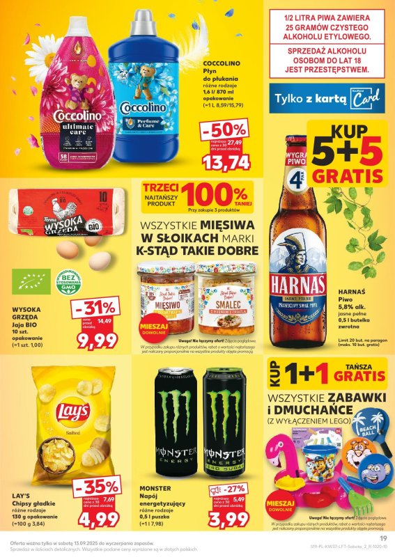 Kaufland - gazetka promocyjna Oferta Kaufland od czwartku 11.09 do środy 17.09 - strona 19