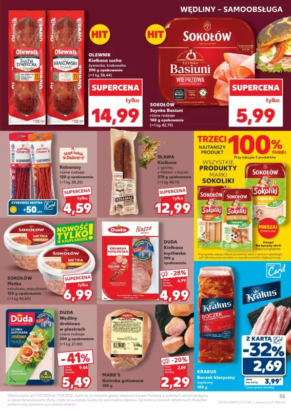 Kaufland - gazetka promocyjna Oferta Kaufland od czwartku 11.09 do środy 17.09 - strona 35