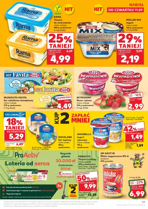 Kaufland - gazetka promocyjna Oferta Kaufland od czwartku 11.09 do środy 17.09 - strona 39