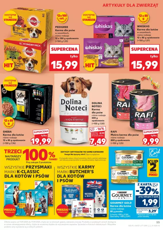 Kaufland - gazetka promocyjna Oferta Kaufland od czwartku 11.09 do środy 17.09 - strona 55