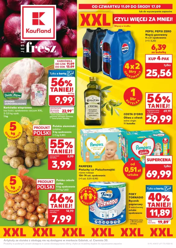 Kaufland - gazetka promocyjna Oferta Kaufland od czwartku 11.09 do środy 17.09