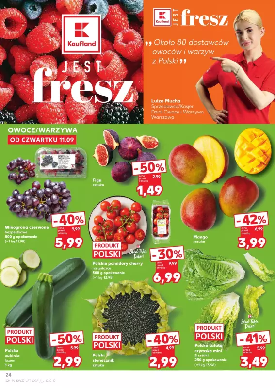 Kaufland - gazetka promocyjna Oferta Kaufland od czwartku 11.09 do środy 17.09 - strona 24