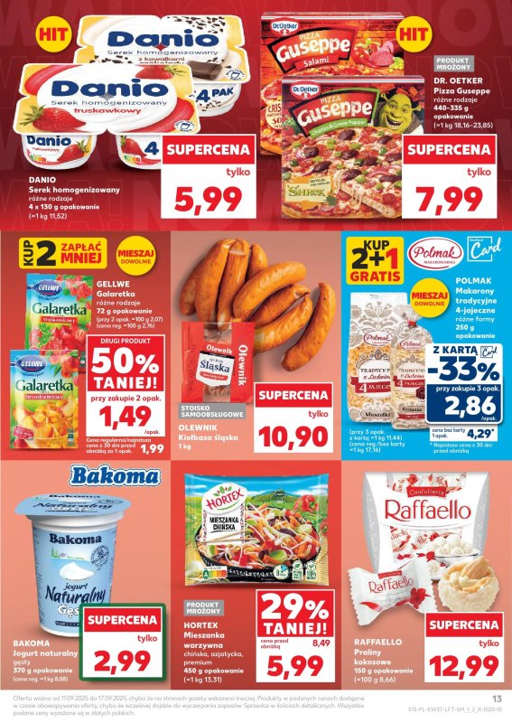 Kaufland - gazetka promocyjna Oferta Kaufland od czwartku 11.09 do środy 17.09 - strona 13