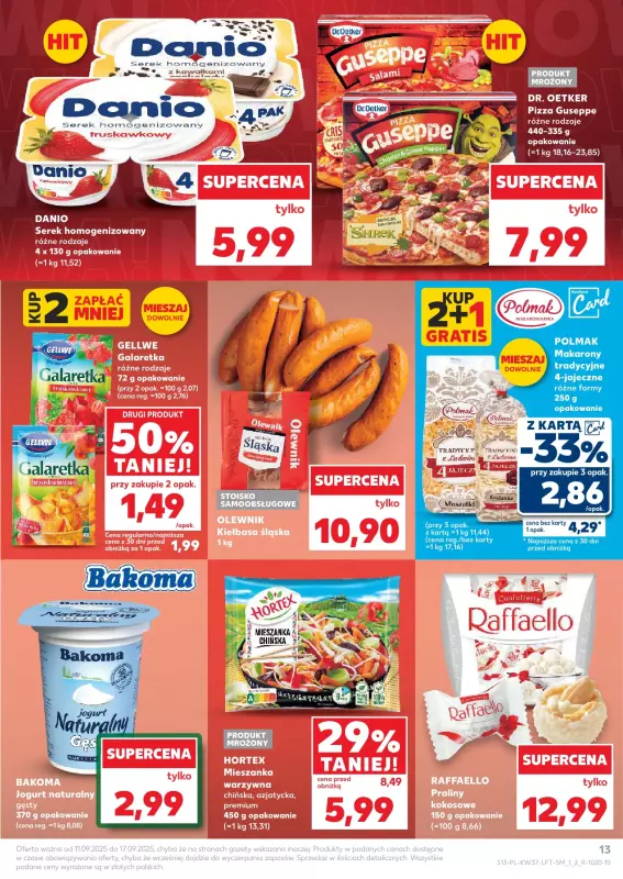 Kaufland - gazetka promocyjna Oferta Kaufland od czwartku 11.09 do środy 17.09 - strona 13
