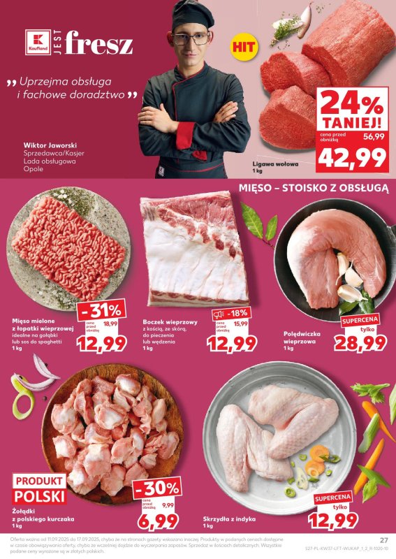 Kaufland - gazetka promocyjna Oferta Kaufland od czwartku 11.09 do środy 17.09 - strona 27