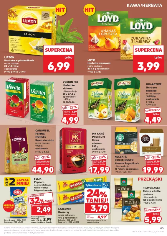 Kaufland - gazetka promocyjna Oferta Kaufland od czwartku 11.09 do środy 17.09 - strona 45