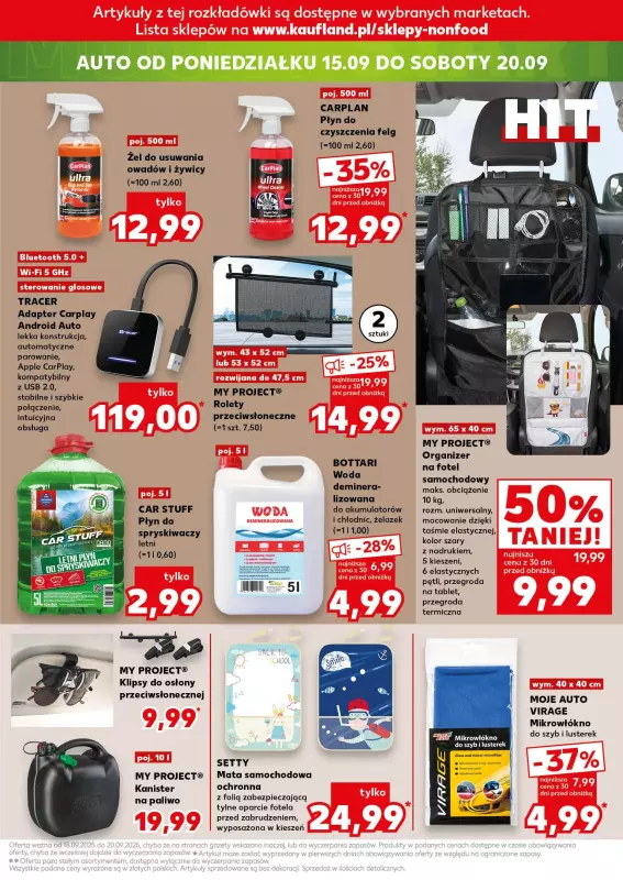 Kaufland - gazetka promocyjna Oferta Kaufland - Non Food od czwartku 11.09 do środy 17.09 - strona 27