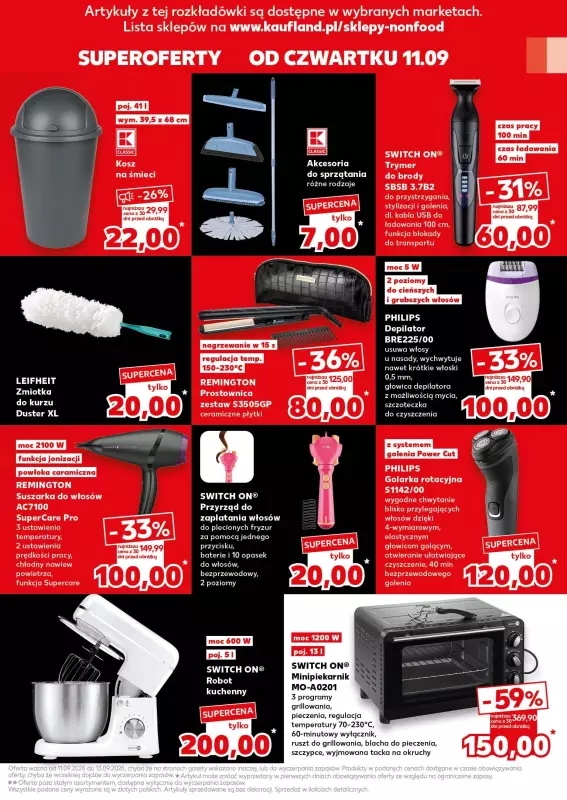 Kaufland - gazetka promocyjna Oferta Kaufland - Non Food od czwartku 11.09 do środy 17.09 - strona 21