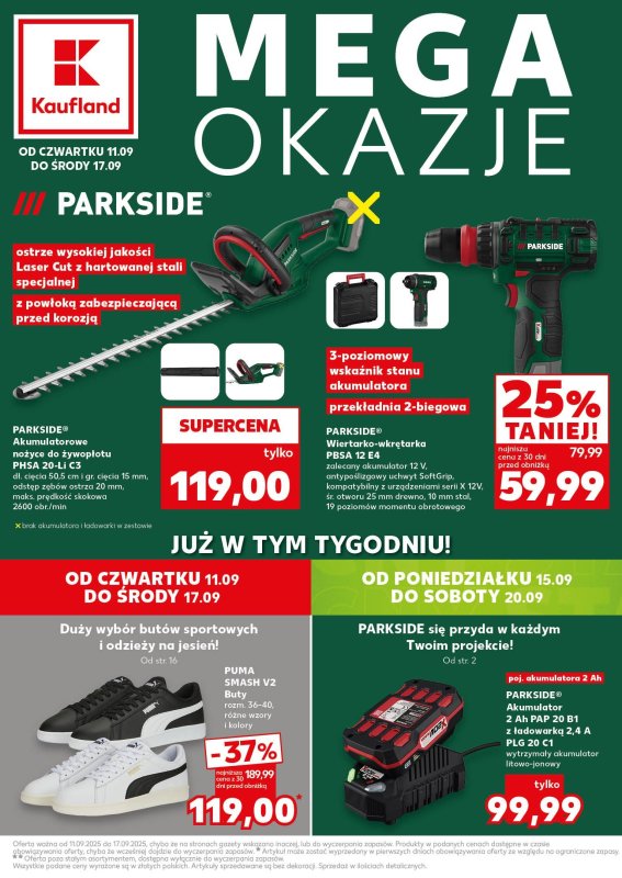 Kaufland - gazetka promocyjna Oferta Kaufland - Non Food od czwartku 11.09 do środy 17.09