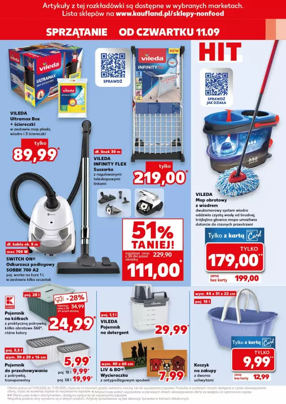Kaufland - gazetka promocyjna Oferta Kaufland - Non Food od czwartku 11.09 do środy 17.09 - strona 13