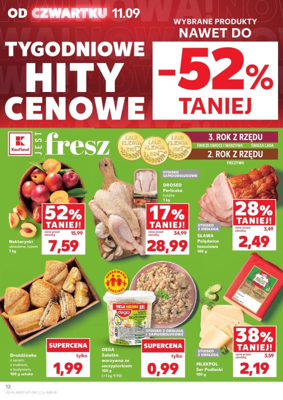 Kaufland - gazetka promocyjna Oferta Kaufland od czwartku 11.09 do środy 17.09 - strona 12