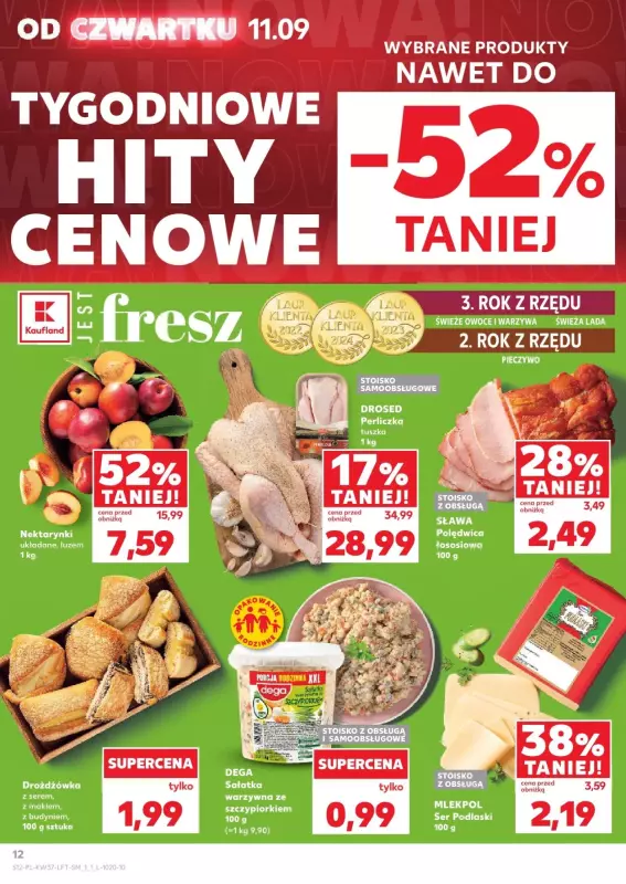 Kaufland - gazetka promocyjna Oferta Kaufland od czwartku 11.09 do środy 17.09 - strona 12