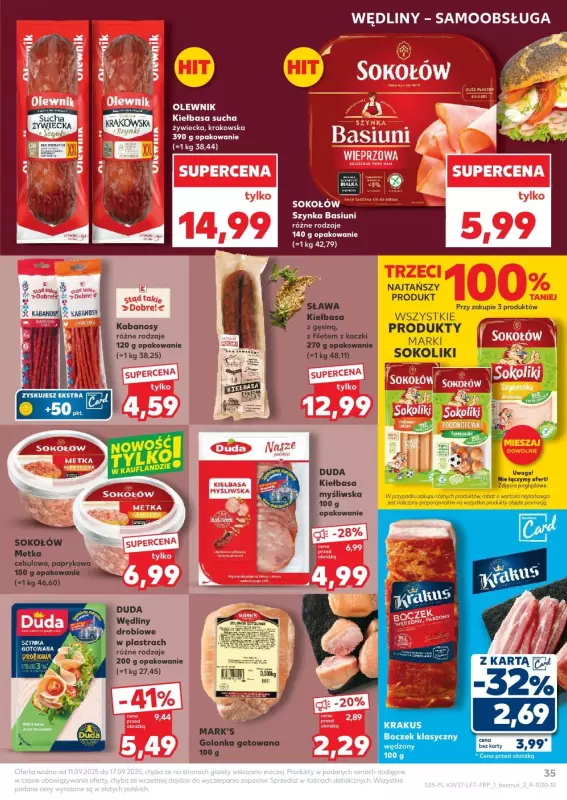 Kaufland - gazetka promocyjna Oferta Kaufland od czwartku 11.09 do środy 17.09 - strona 35
