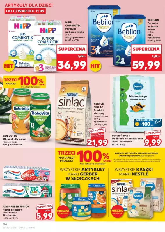 Kaufland - gazetka promocyjna Oferta Kaufland od czwartku 11.09 do środy 17.09 - strona 54