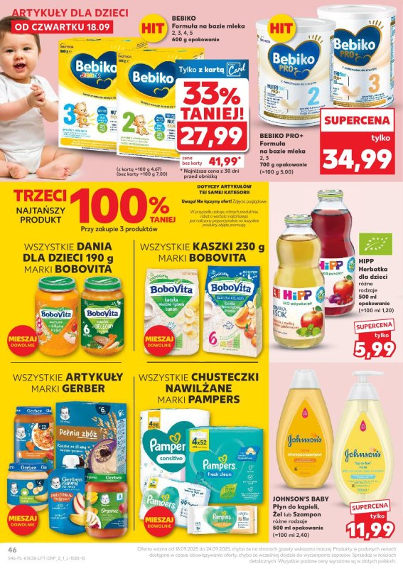 Kaufland - gazetka promocyjna Oferta Kaufland od czwartku 18.09 do środy 24.09 - strona 46