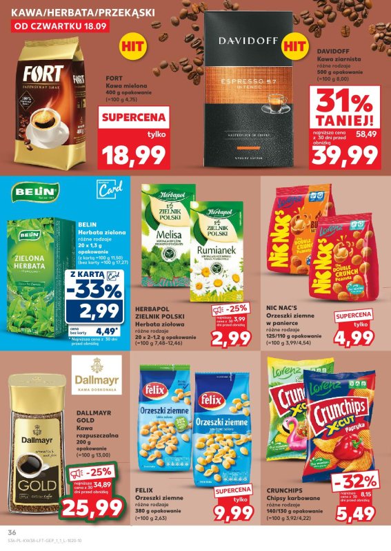 Kaufland - gazetka promocyjna Oferta Kaufland od czwartku 18.09 do środy 24.09 - strona 36