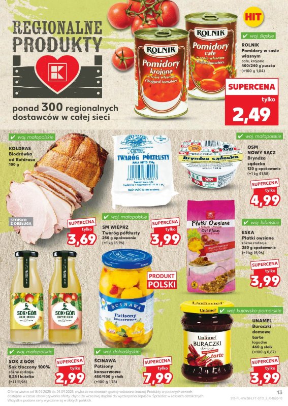 Kaufland - gazetka promocyjna Oferta Kaufland od czwartku 18.09 do środy 24.09 - strona 13