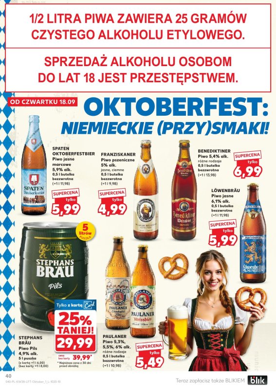 Kaufland - gazetka promocyjna Oferta Kaufland od czwartku 18.09 do środy 24.09 - strona 40