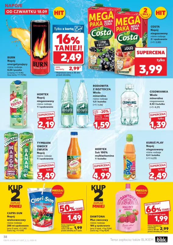 Kaufland - gazetka promocyjna Oferta Kaufland od czwartku 18.09 do środy 24.09 - strona 38