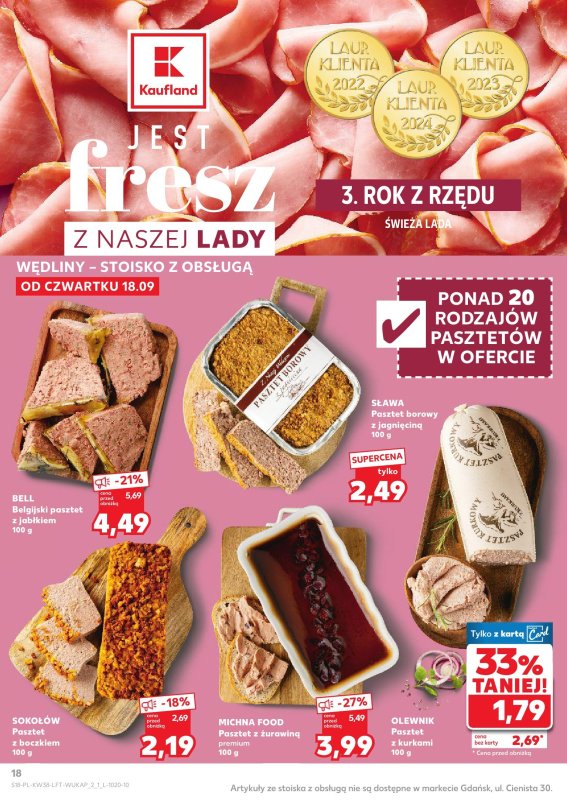 Kaufland - gazetka promocyjna Oferta Kaufland od czwartku 18.09 do środy 24.09 - strona 18