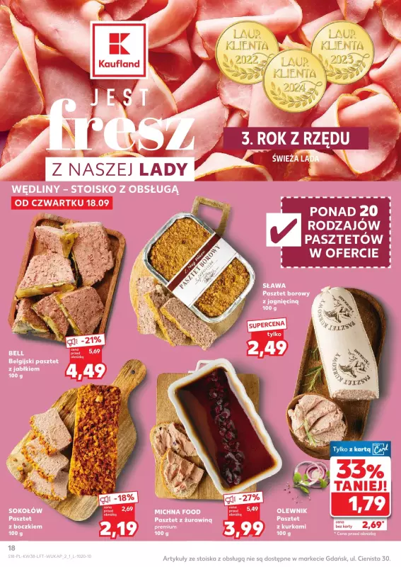 Kaufland - gazetka promocyjna Oferta Kaufland od czwartku 18.09 do środy 24.09 - strona 18