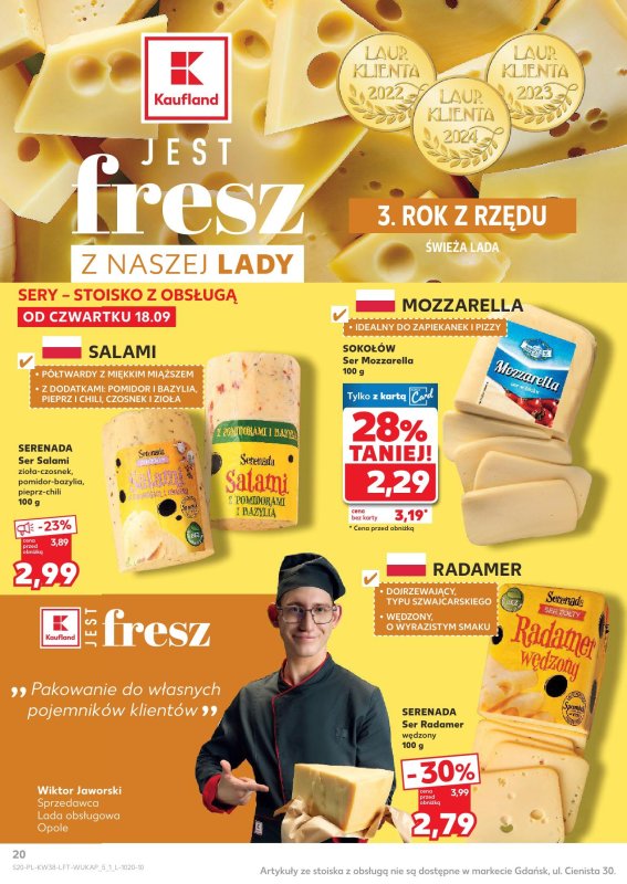 Kaufland - gazetka promocyjna Oferta Kaufland od czwartku 18.09 do środy 24.09 - strona 20
