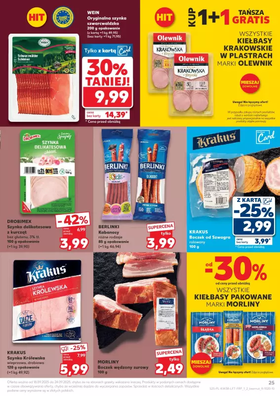 Kaufland - gazetka promocyjna Oferta Kaufland od czwartku 18.09 do środy 24.09 - strona 25