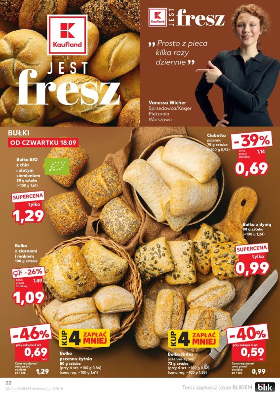 Kaufland - gazetka promocyjna Oferta Kaufland od czwartku 18.09 do środy 24.09 - strona 22