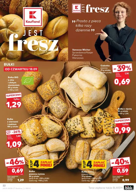 Kaufland - gazetka promocyjna Oferta Kaufland od czwartku 18.09 do środy 24.09 - strona 22