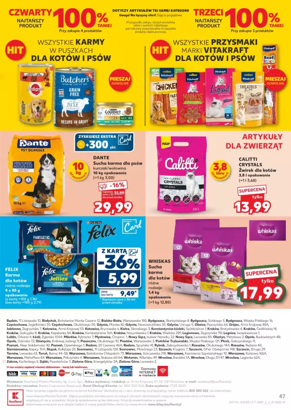 Kaufland - gazetka promocyjna Oferta Kaufland od czwartku 18.09 do środy 24.09 - strona 47