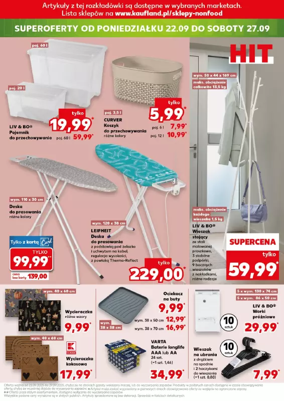 Kaufland - gazetka promocyjna Oferta Kaufland - Non Food od czwartku 18.09 do środy 24.09 - strona 25