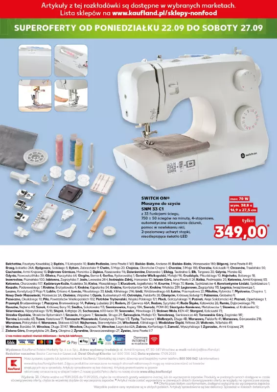 Kaufland - gazetka promocyjna Oferta Kaufland - Non Food od czwartku 18.09 do środy 24.09 - strona 26