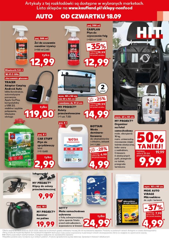 Kaufland - gazetka promocyjna Oferta Kaufland - Non Food od czwartku 18.09 do środy 24.09 - strona 13