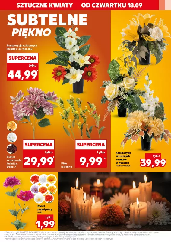 Kaufland - gazetka promocyjna Oferta Kaufland - Znicze od czwartku 18.09 do środy 24.09 - strona 19