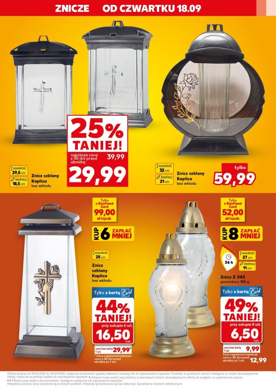 Kaufland - gazetka promocyjna Oferta Kaufland - Znicze od czwartku 18.09 do środy 24.09 - strona 7