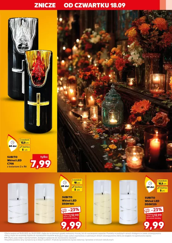 Kaufland - gazetka promocyjna Oferta Kaufland - Znicze od czwartku 18.09 do środy 24.09 - strona 17