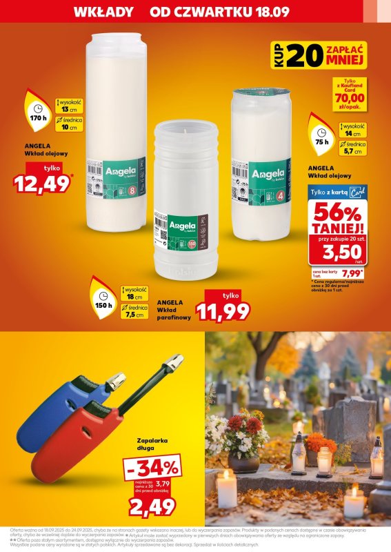 Kaufland - gazetka promocyjna Oferta Kaufland - Znicze od czwartku 18.09 do środy 24.09 - strona 11