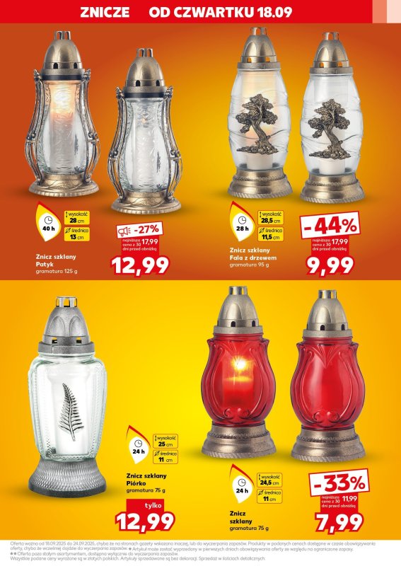Kaufland - gazetka promocyjna Oferta Kaufland - Znicze od czwartku 18.09 do środy 24.09 - strona 5