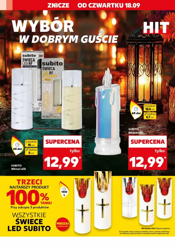 Kaufland - gazetka promocyjna Oferta Kaufland - Znicze od czwartku 18.09 do środy 24.09 - strona 16