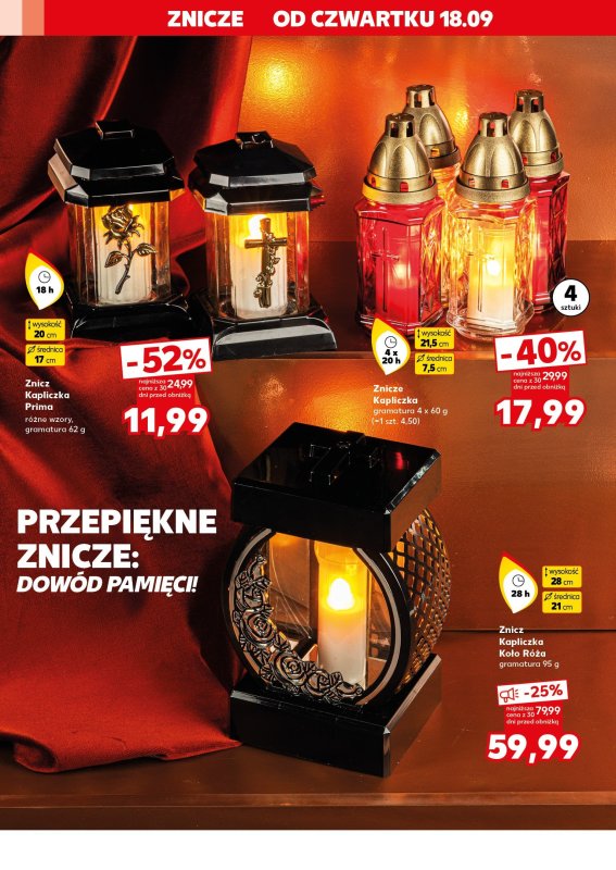 Kaufland - gazetka promocyjna Oferta Kaufland - Znicze od czwartku 18.09 do środy 24.09 - strona 6