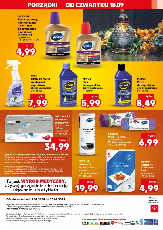 Kaufland - gazetka promocyjna Oferta Kaufland - Znicze od czwartku 18.09 do środy 24.09 - strona 20