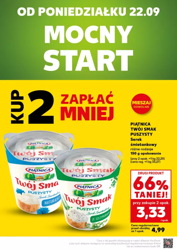 Kaufland - gazetka promocyjna Mocny Start od poniedziałku 22.09 do środy 24.09 - strona 2