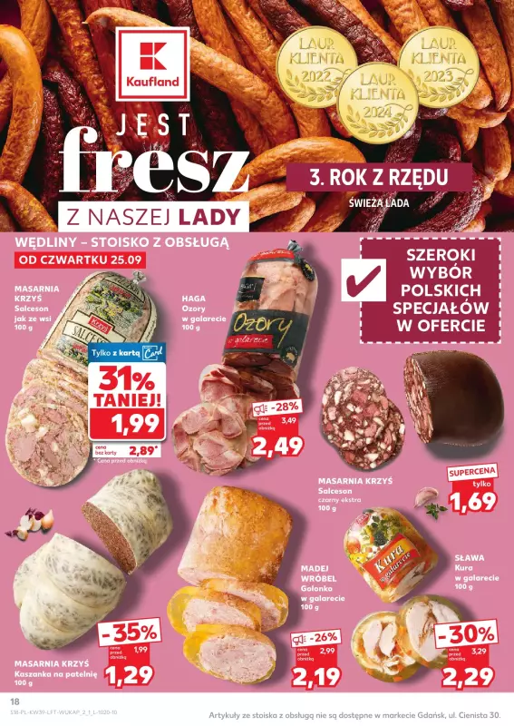 Kaufland - gazetka promocyjna Oferta Kaufland od czwartku 25.09 do środy 01.10 - strona 18