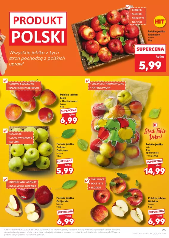 Kaufland - gazetka promocyjna Oferta Kaufland od czwartku 25.09 do środy 01.10 - strona 25