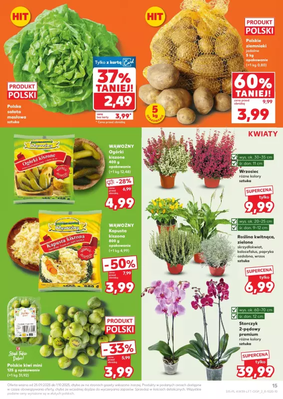 Kaufland - gazetka promocyjna Oferta Kaufland od czwartku 25.09 do środy 01.10 - strona 15