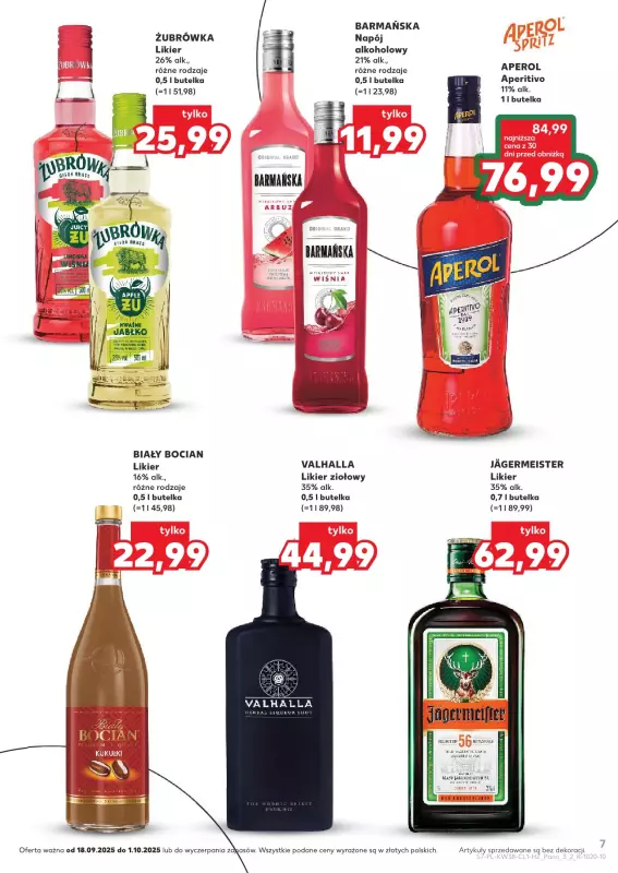 Kaufland - gazetka promocyjna Barek Kauflandu  do środy 01.10 - strona 7