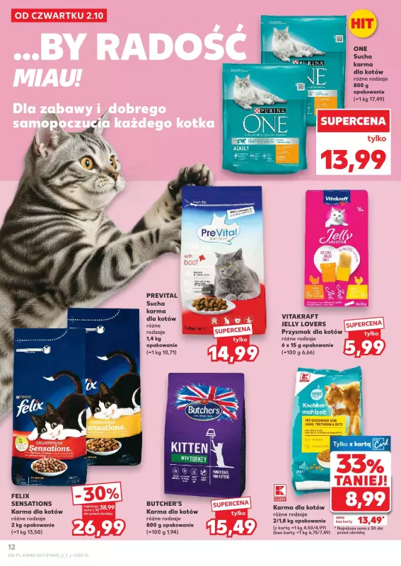Kaufland - gazetka promocyjna Oferta Kaufland - Zwierzaki od czwartku 02.10 do środy 15.10 - strona 12