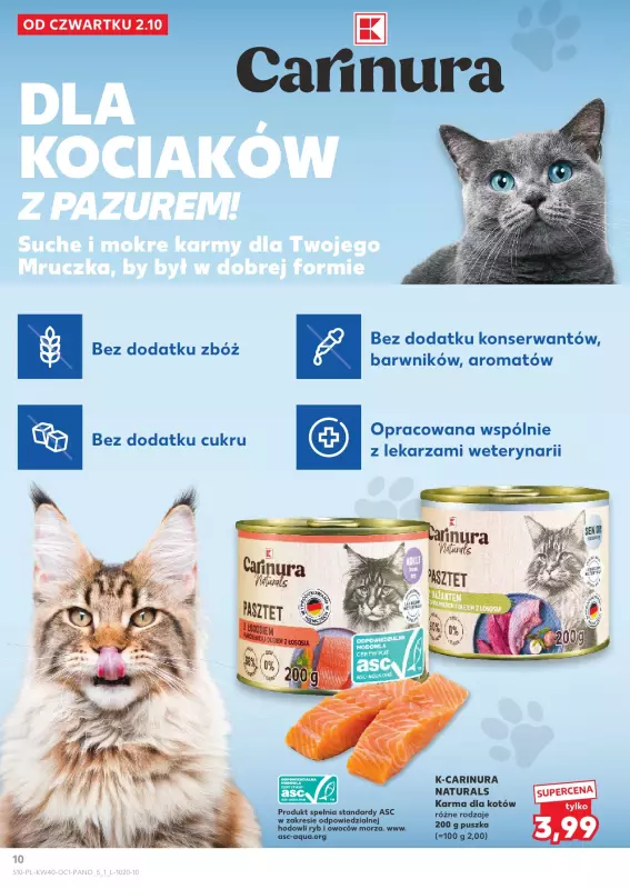 Kaufland - gazetka promocyjna Oferta Kaufland - Zwierzaki od czwartku 02.10 do środy 15.10 - strona 10