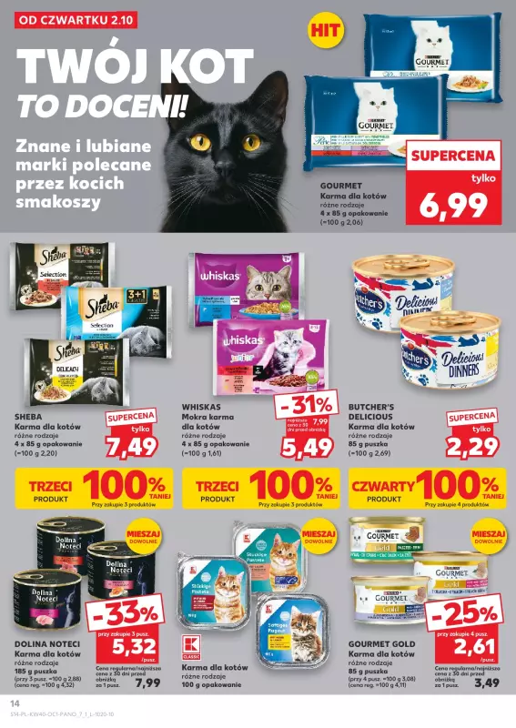 Kaufland - gazetka promocyjna Oferta Kaufland - Zwierzaki od czwartku 02.10 do środy 15.10 - strona 14