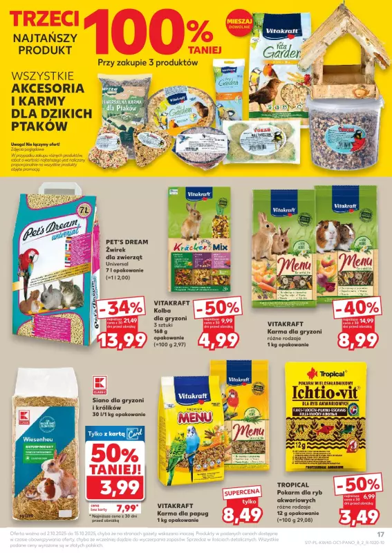 Kaufland - gazetka promocyjna Oferta Kaufland - Zwierzaki od czwartku 02.10 do środy 15.10 - strona 17